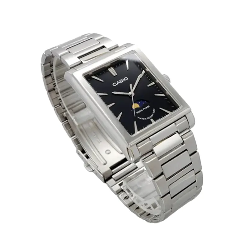 Casio Enticer Stainless Steel Black Dial Men's Watch | MTP-M105D-1AV